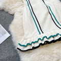 YuooMuoo Brand Fashion Women Knitted Mini Dress Ins Hot Sexy Package Hips Ruffled Party Dress Streetwear Lady Outfits Vestidos-belleandkai.com