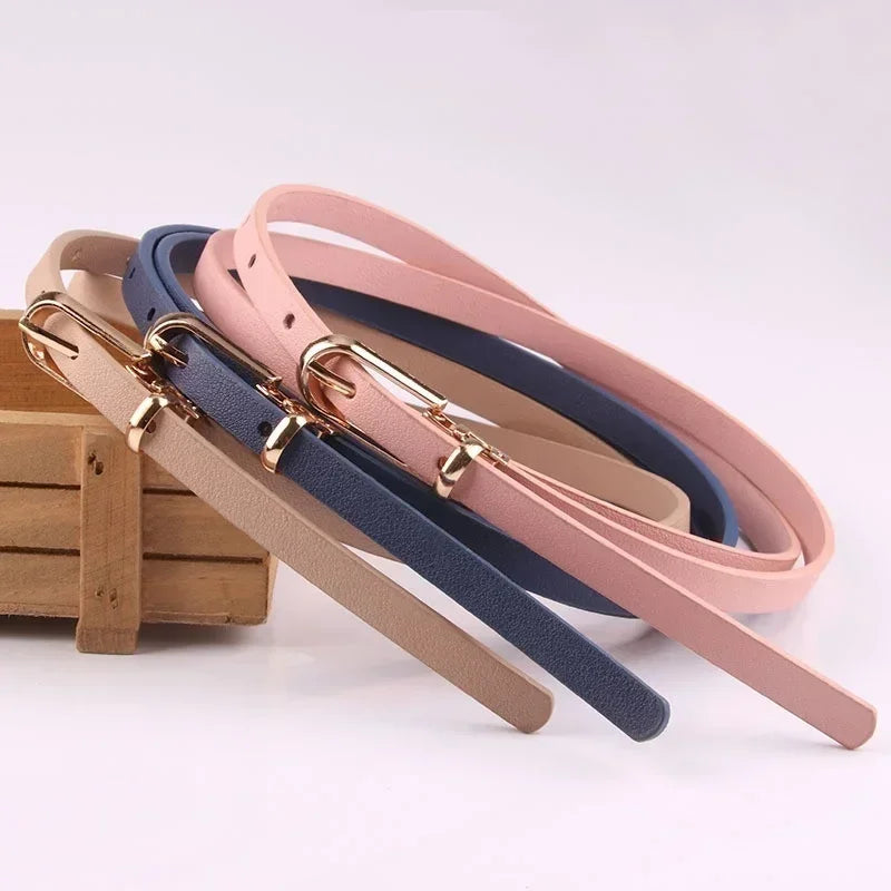 Stretch  Belt Women Fashion Waist Belt Thin Buckle Waistband for Fashion Ladies Belt Dress Apparel Accessories New Style 2023-belleandkai.com