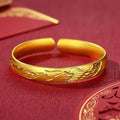 Sparkling Starry Sky Women's Bracelet, 24K Pure Gold AU999, Shining Like a Galaxy on Your Wrist-belleandkai.com