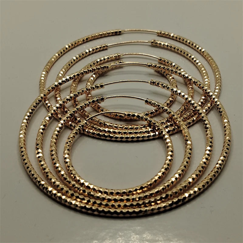 Somilia -925 Sterling Silver Round Earrings for Women Large Circle Piercing Rose Gold Hoop Earring Dropship Suppliers With Gife-belleandkai.com