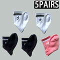 1/3/5 Pairs A* Mid Tube Yoga Socks Premium Cotton Unisex Breathable Comfortable Fitness Socks Set for Yoga Gym Sports All Season-belleandkai.com