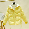 2024 New Winter Coat Women Down Cotton Jacket Lightweight Warm Loose Cotton Padded Jackets Casual Black Red Outerwear Female-belleandkai.com