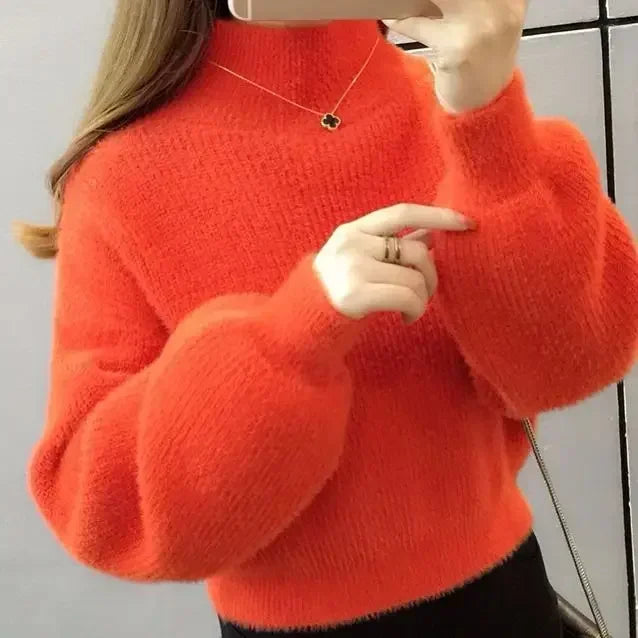 Trend Long Sleeve Korean Style Ladies Pullovers Cheap Top Fall Fashion 2024 Sale All Offers Autumn Elegant Women's Knit Sweater-belleandkai.com