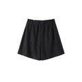 2025 Antumn Women's Outfits Solid Elastic Wide Shorts And Lace Up Tassels V-neck Full Sleeves Shirt Female High Street New Suits-belleandkai.com