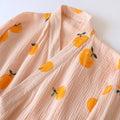 Japanese kimono dressing gown spring and autumn ladies cotton crepe cloth thin summer bathrobe home service sleepwear bath robe-belleandkai.com