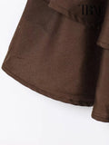 TRAF Women's Deep V-neck Sleeveless Sling Mini Dress Temperament Sexy Splicing Neck Short Backless Dress Elegant Women's Fashion-belleandkai.com