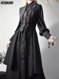 Streetwear Vintage Dragon Design Long Shirt Dresses Grunge Y2k Aesthetic Vestidos Gothic Harajuku Women Men Cosplay Grunge Dress-belleandkai.com