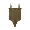Zevity 2025 Women Sexy Spaghetti Strap Inner Style Beach Wear Bodysuits Ladies Soft Slim Swimsuit Playsuits Mujer Rompers LS9043-belleandkai.com