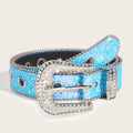 Stylish Rhinestone Western Cowgirl Style Y2K Belt Sparking Pu Leather BB Belts Jeans Dress Accessories For Women-belleandkai.com