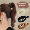 Colourful High Ponytail Banana Hair Clip Women's Back of the Head Shark Scratch Clip Fashion Simple Versatile Hair Accessories-belleandkai.com