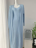 Hirsionsan Soft Loose Sets Women Three Pieces Long Sleeve Cardigan & Sexy Vest Dresses Elegant Female Hollow Outfits Tracksuit-belleandkai.com