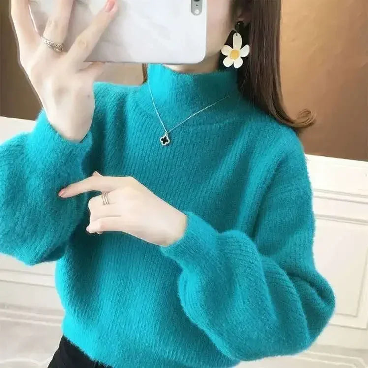 Trend Long Sleeve Korean Style Ladies Pullovers Cheap Top Fall Fashion 2024 Sale All Offers Autumn Elegant Women's Knit Sweater-belleandkai.com