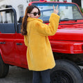 Winter Furry Coat Hairy Woman Jacket Thick Rabbit Fur Coat Female Plush Overcoat Comfort Fur Coat-belleandkai.com
