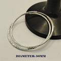 Somilia -925 Sterling Silver Round Earrings for Women Large Circle Piercing Rose Gold Hoop Earring Dropship Suppliers With Gife-belleandkai.com