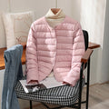 2023 New Arrivals Autumn Winter Warm Women White Duck Down Slim Jackets Female Fashion Ultra Lightweight Packable Puffer Coats-belleandkai.com