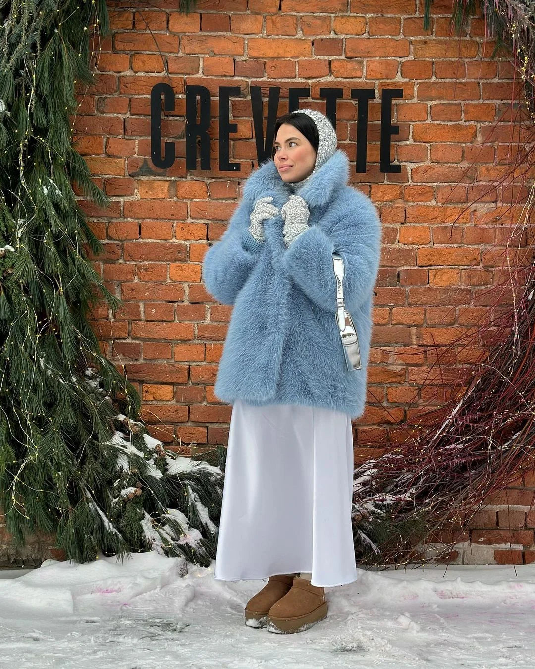 Luxury Faux Fur Women's Coat Turn down Collar Long Sleeve Button Pocket Soft Overcoat Thick Warm Winter Outerwear for Ladies-belleandkai.com