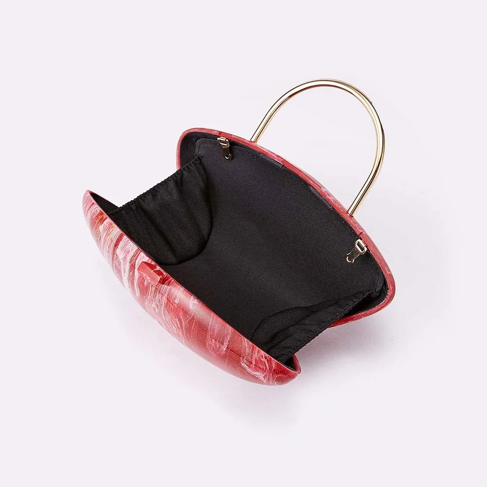 Acrylic women's elegant banquet bag, fashionable, compact and exquisite handbag, wedding evening dress bag, diagonal cross bag-belleandkai.com