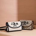 Beibao New Fashionable Cylindrical Bag Women's Shoulder Bag Embroidered Canvas Women's Bag Crossbody Bag Texture Small Bag-belleandkai.com