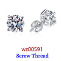 DJMAX 0.5-2ct Moissanite Diamond Stud Earrings for Women Original 925 Sterling Silver Lady's Moissanite Earring New 2025-belleandkai.com