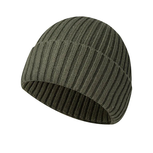 Winter Yarn Knitted Fabric Keep Warm Think Hat For Adult Unisex Skullies & Beanies-belleandkai.com