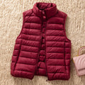 12 Colors 90% White Duck Down Women Sleeveless Jackets 2023 New Arrivals Female Ultra Lightweight Packable Vest Women Coats-belleandkai.com