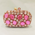 WHTUOHENLarge Silver Stones Wedding Dress Purses Women Bridal Crystal Handbags Rhinestone Party Prom Evening Clutches Minaudiere-belleandkai.com