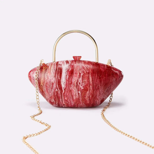 Acrylic women's elegant banquet bag, fashionable, compact and exquisite handbag, wedding evening dress bag, diagonal cross bag-belleandkai.com