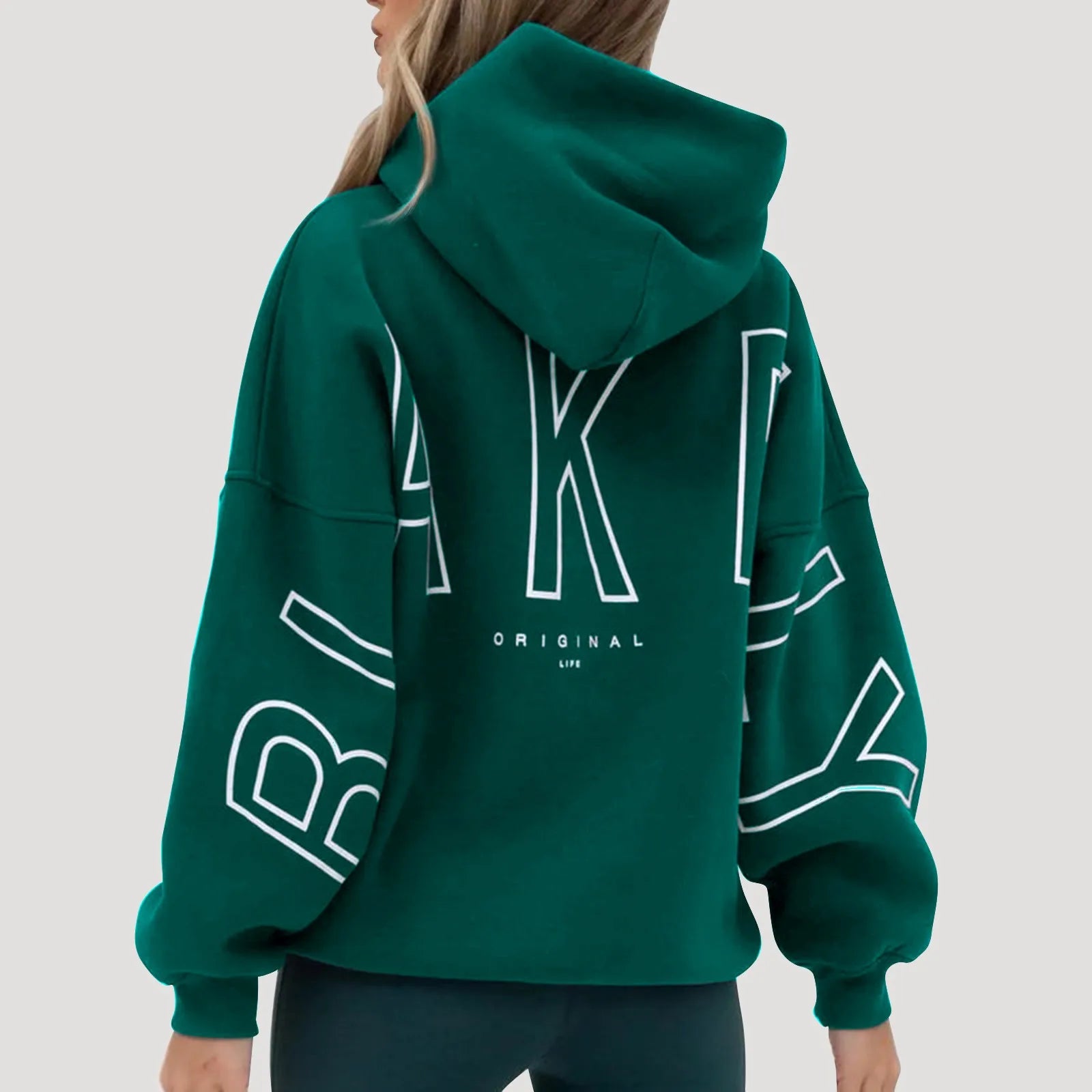 Classic Solid Color Simple Lazy Style Basic Hoodies For Men And Women Letter Printed Soft Sports Pullover Sweatshirt-belleandkai.com