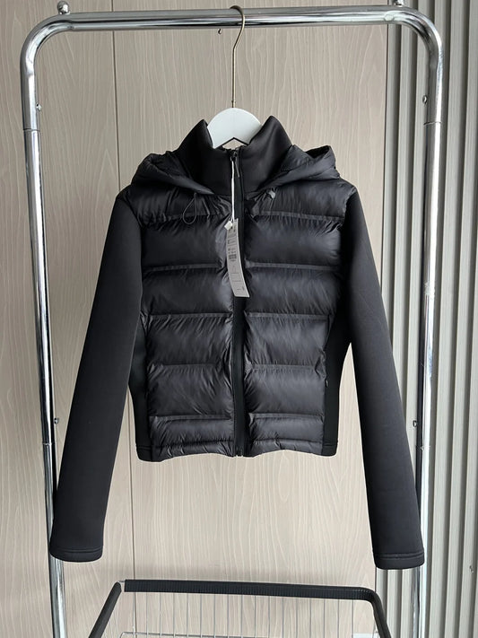 2024 Winter New Arrival TRAF Women's Lightweight Warm Down Jacket with Long Sleeves and Zippered Hooded Sports Coat 4391742-belleandkai.com