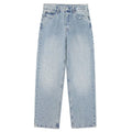 TRAFZA Jeans For Women 2024 Denim Solid Loose Zipper Fly Female Hole Trouser Pockets Wild Basic Commute Woman Wide Leg Long Pant-belleandkai.com