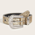 Stylish Rhinestone Western Cowgirl Style Y2K Belt Sparking Pu Leather BB Belts Jeans Dress Accessories For Women-belleandkai.com