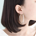 Somila Fashion S925 Earrings 3-7CM Diameter Big Hoop Earrings For Women  Platinum Plated Ear Rings C????? K?????-belleandkai.com
