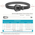 Men's Jeans Rhinestone Large Size Belt Women's Belt Western Denim Shiny Rivet Design Leather HipHop Punk Rock Y2K Style Belt-belleandkai.com