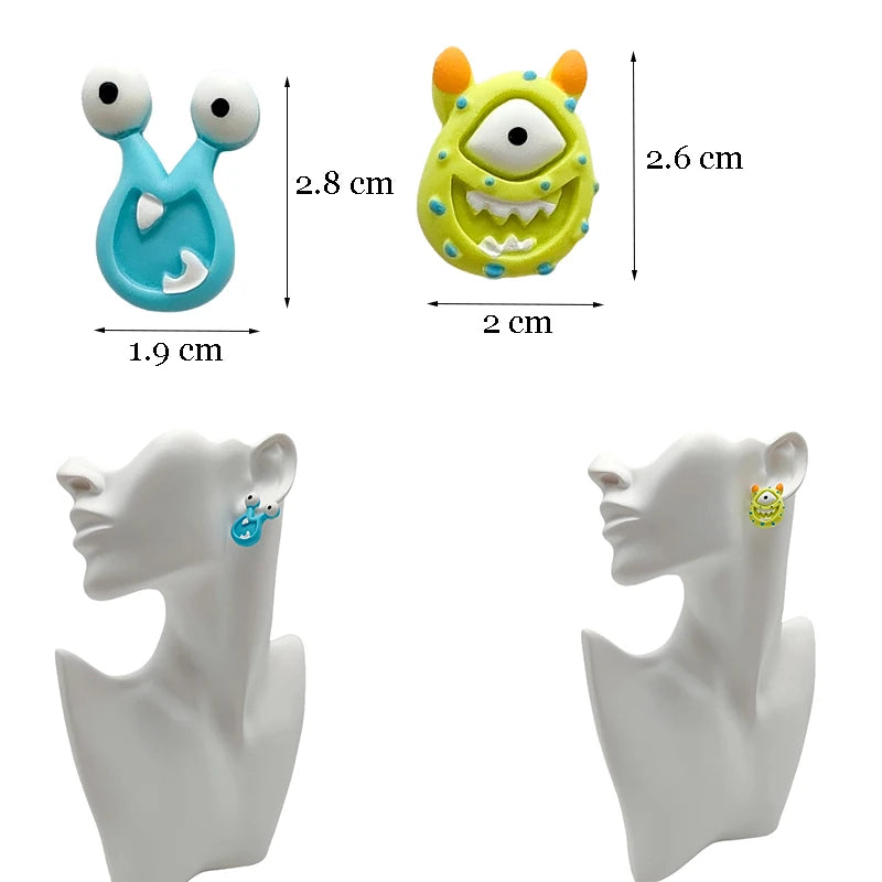 Top Sale Fashion Colourful Dangle Earrings for Women Accessories Stud Earring Y2K Pendientes New In Resin Earings-belleandkai.com