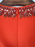 HIGH STREET Newest 2025 Designer Fashion Women's Colorful Diamond Beading Sleeveless  Tank Dress-belleandkai.com
