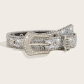Stylish Rhinestone Western Cowgirl Style Y2K Belt Sparking Pu Leather BB Belts Jeans Dress Accessories For Women-belleandkai.com