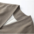 New Women's Coat Top Autumn Streetwear Fashion Button Long Sleeves Coat Solid Sexy V-Neck Casual Slim Versatile Female Clothing-belleandkai.com