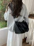 Classic Retro Business Trip Luggage Bag Travel Bag Large Capacity Portable Shoulder Tote Bag Multi-Zipper Motorcycle Crossbody Bag for Women-belleandkai.com
