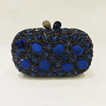 WHTUOHENLarge Silver Stones Wedding Dress Purses Women Bridal Crystal Handbags Rhinestone Party Prom Evening Clutches Minaudiere-belleandkai.com