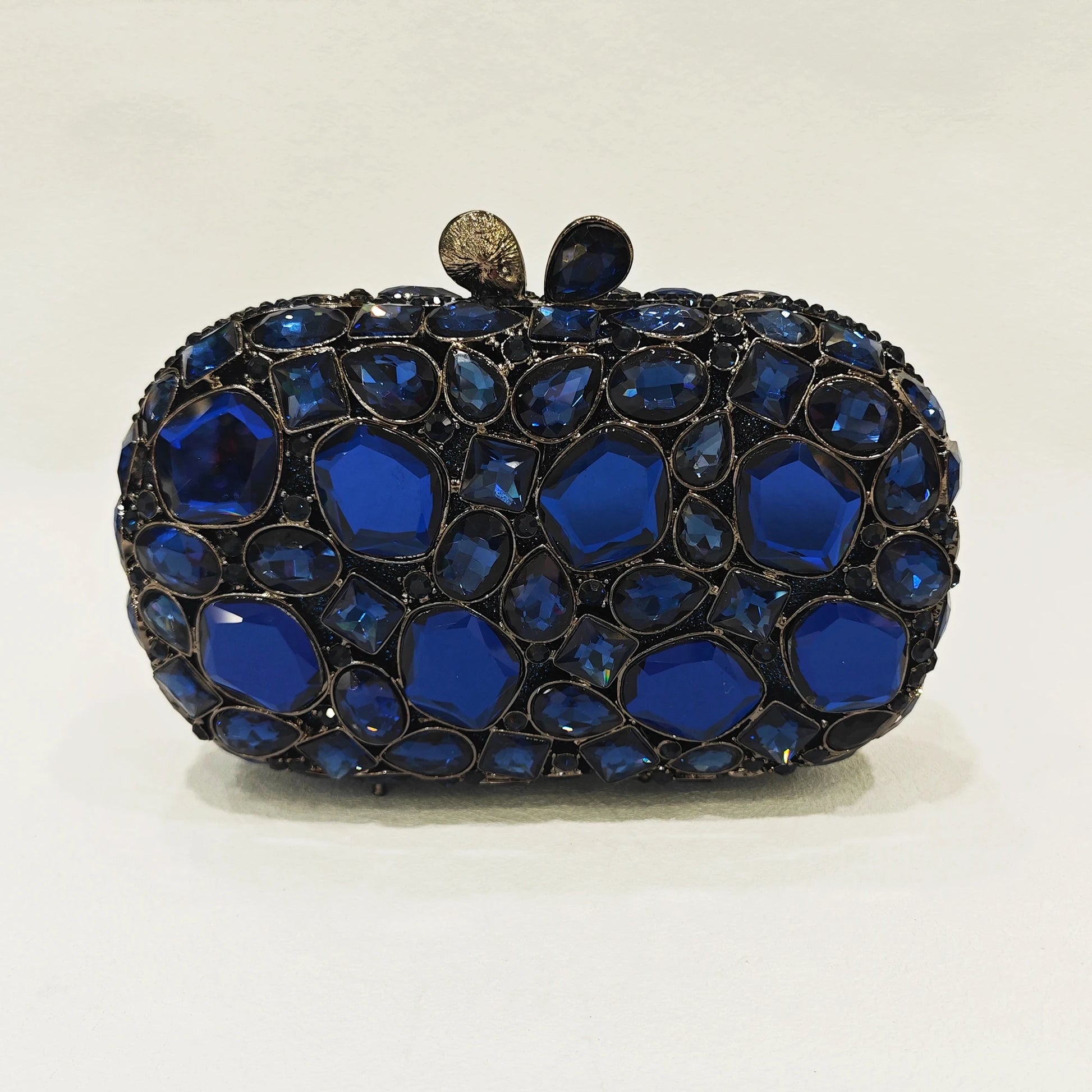 WHTUOHENLarge Silver Stones Wedding Dress Purses Women Bridal Crystal Handbags Rhinestone Party Prom Evening Clutches Minaudiere-belleandkai.com