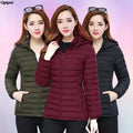 2025 New Women's Parkas lady Winter Thickened Slim Warm Jackets Female Hooded Parkas Women Cotton Padded Jacket Ultralight Coat-belleandkai.com