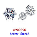 DJMAX 0.5-2ct Moissanite Diamond Stud Earrings for Women Original 925 Sterling Silver Lady's Moissanite Earring New 2025-belleandkai.com