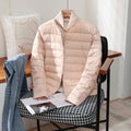 2023 New Arrivals Autumn Winter Warm Women White Duck Down Slim Jackets Female Fashion Ultra Lightweight Packable Puffer Coats-belleandkai.com