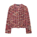 Autumn And Winter New Small Fragrant Style Sweet Loose Texture Single breasted Multi color Knitted Cardigan Women's Coat-belleandkai.com