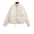 BSK&TRAF2025 Autumn New Collection Women's Simple Series Multi color Selection Stand up Collar Quilted Warm Cotton Jacket Coat-belleandkai.com
