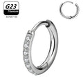 1/10pcs G23 Titanium Hoop Earring For Women Piercing Nose Ring ASTM F136 Body Jewelry Accessories Wholesale 2024 New-belleandkai.com
