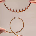 2Pcs Fashion Wave Headbands for Women Solid Color Toothed Non-slip Hair Bands Girl Face Wash Sports Hairbands Hair Accessories-belleandkai.com