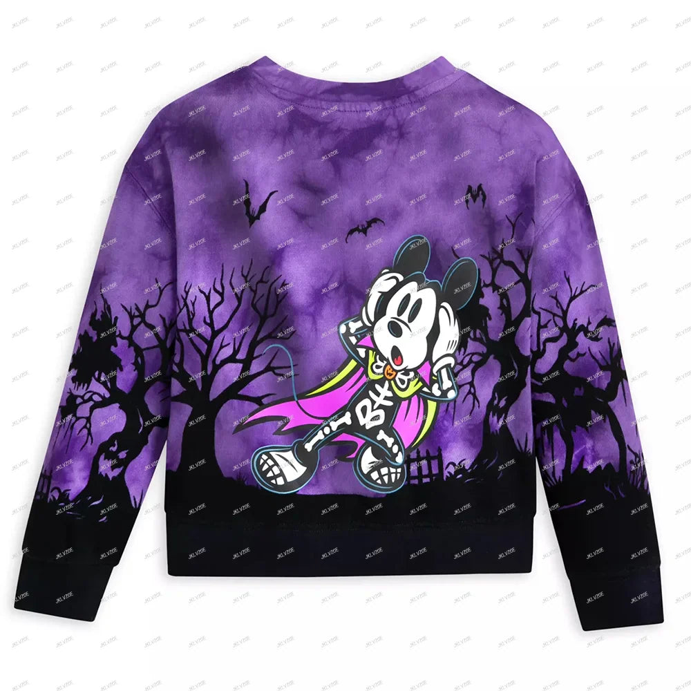 Mickey Mouse Halloween Pullover Sweatshirt For Women Adults Pumpkin Ghost Girls Women Top Clothes Hoodie Christmas Gift Hot New-belleandkai.com