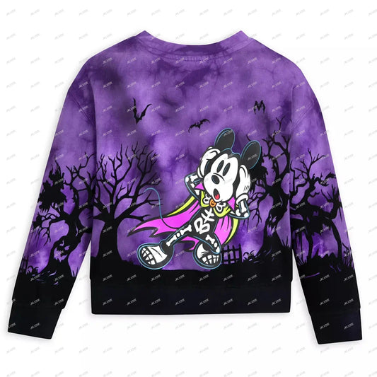 Mickey Mouse Halloween Pullover Sweatshirt For Women Adults Pumpkin Ghost Girls Women Top Clothes Hoodie Christmas Gift Hot New-belleandkai.com