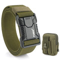 VATLTY New Tactical Outdoor Belt for Men and Women Aluminum Alloy Buckle Quick Release Elastic Belt Casual Belt Jeans Waistband-belleandkai.com